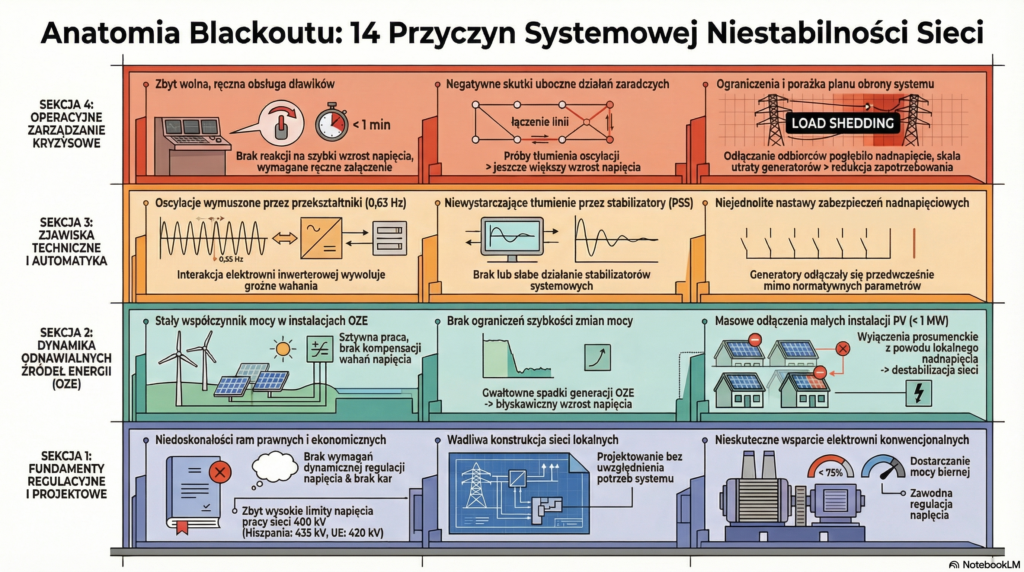 14 czynników prowadzących do blackoutu w Iberii 2025