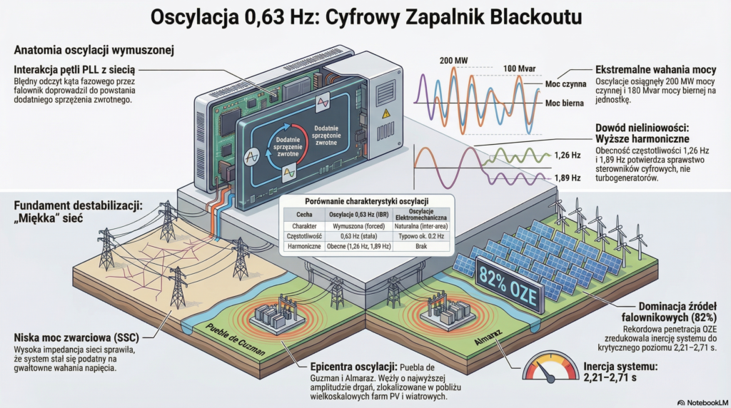 Blackout w Hiszpanii a oscylacja 0 63 Hz