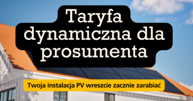Taryfa dynamiczna dla prosumenta